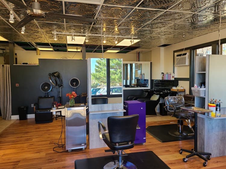 Inside the salon
